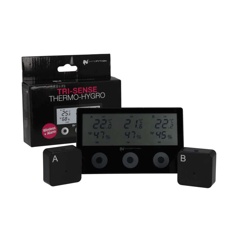 White Python Wireless Tri-Sense Thermo/Hygro