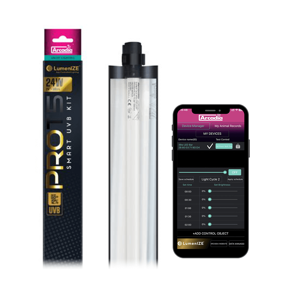 Arcadia LumenIZE Pro T5 UVB Kit, D3+ Desert, 12% UVB