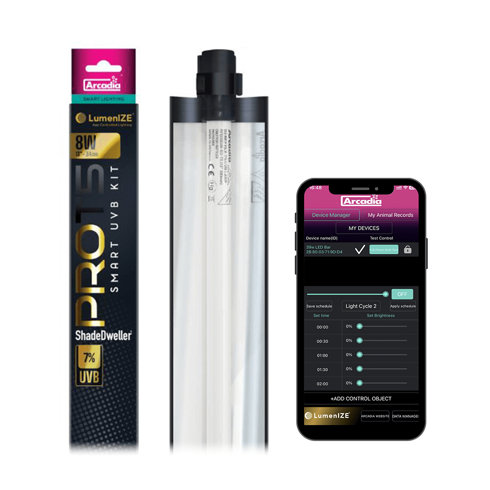 Arcadia LumenIZE Pro T5 UVB Kit, ShadeDweller 7% UVB