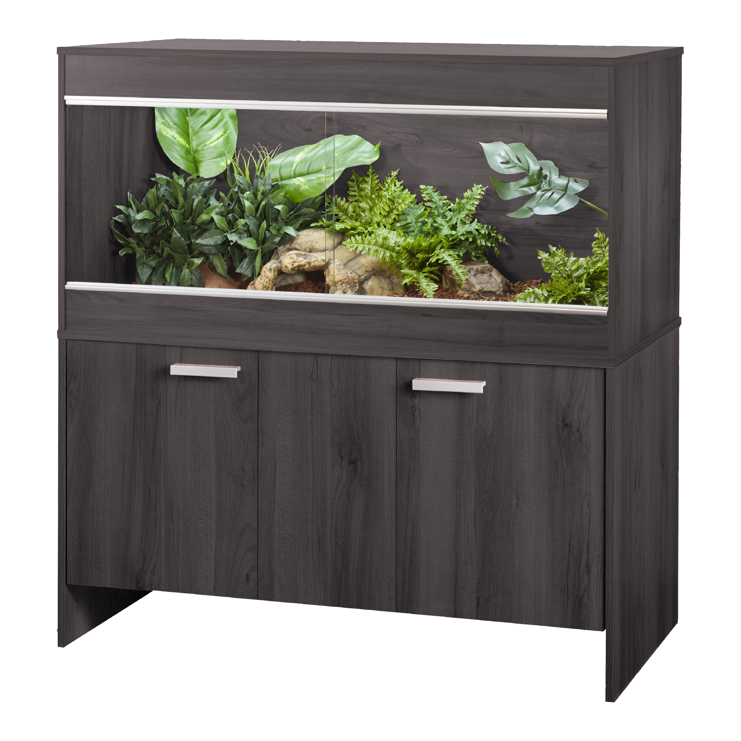 VivExotic Repti Home (AAL) Grey Vivarium With Cabinet 120cm/3.94ft