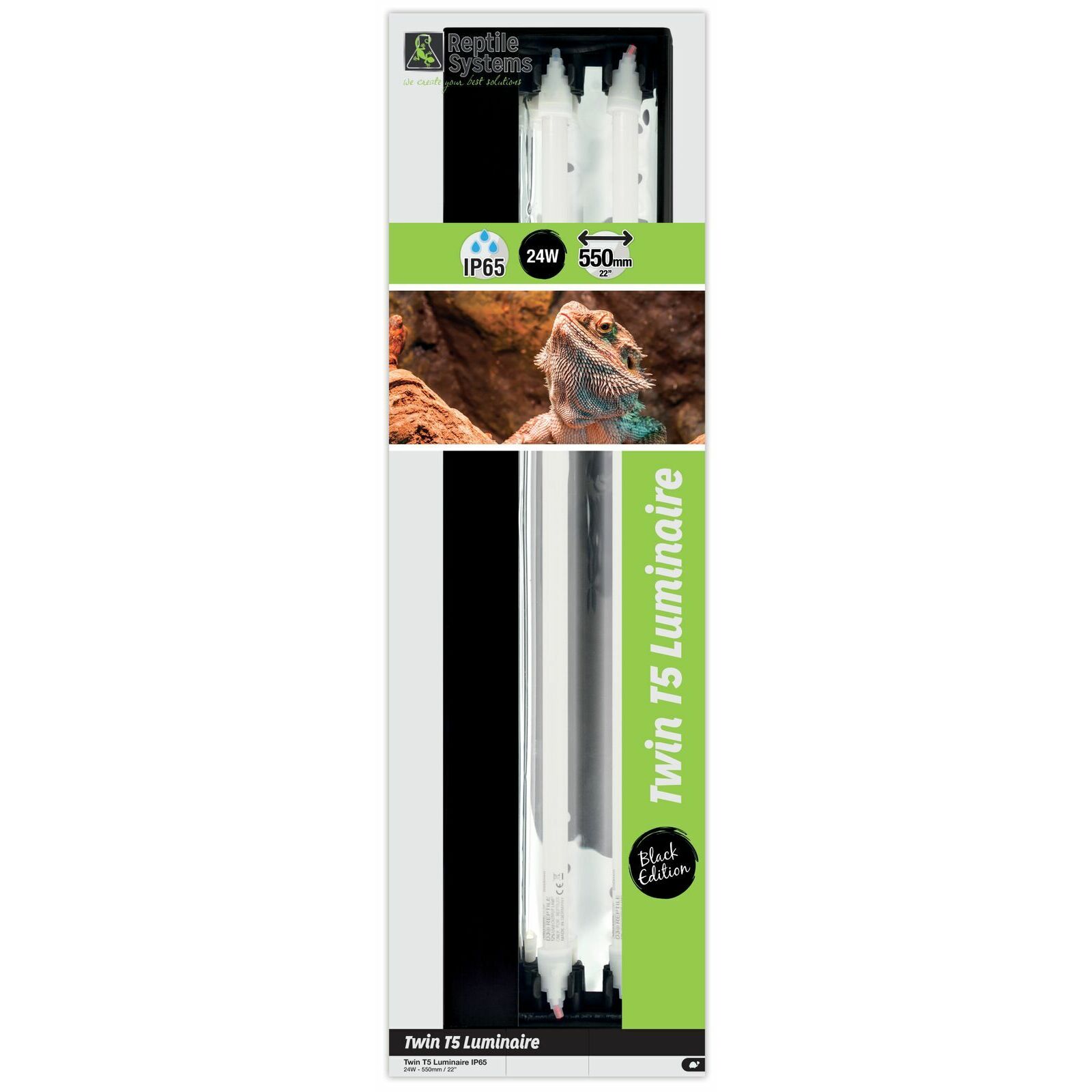 Reptile Systems Twin T5 Luminaire 24w-54w