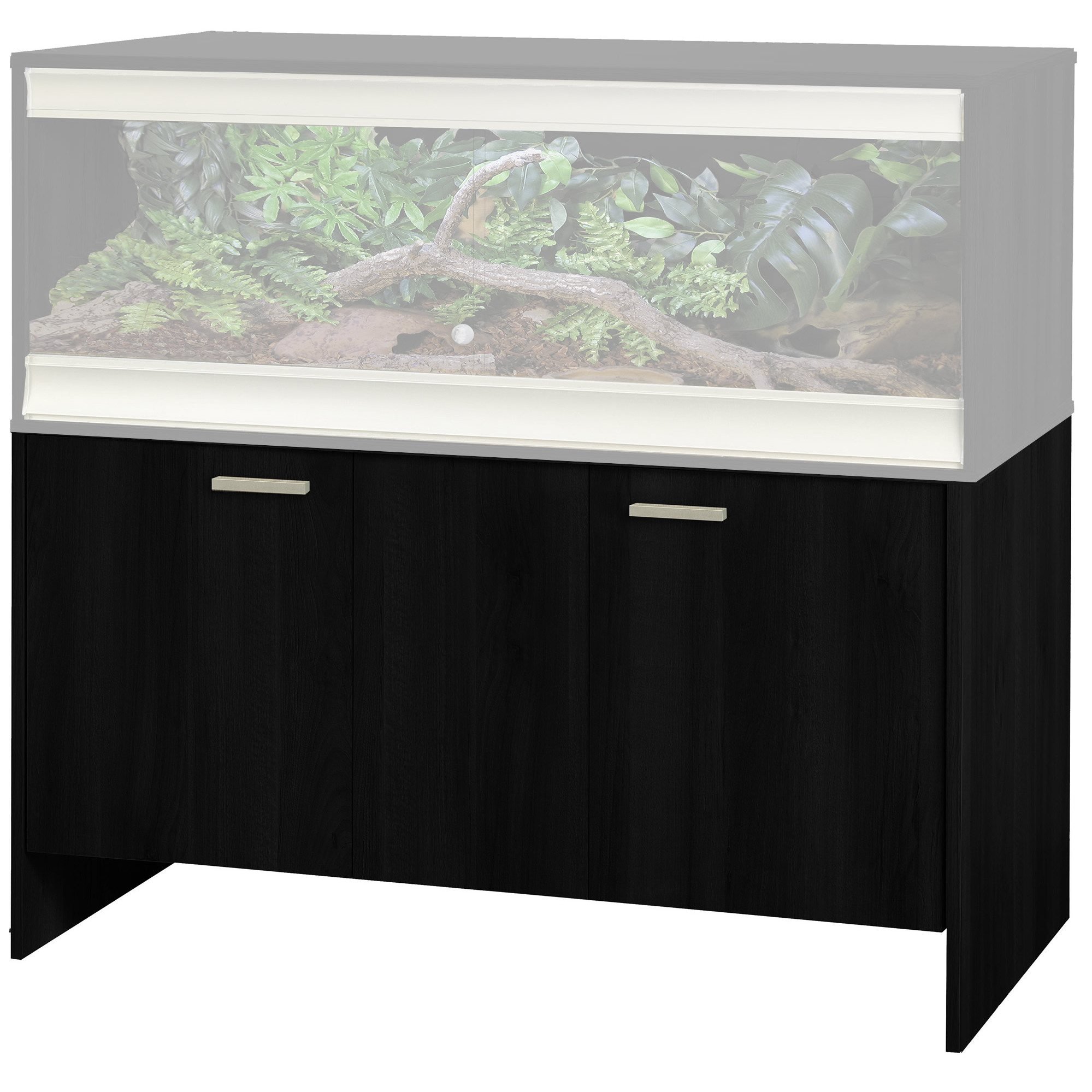 VivExotic Viva Black Large Deep Cabinet 115cm/3.77ft